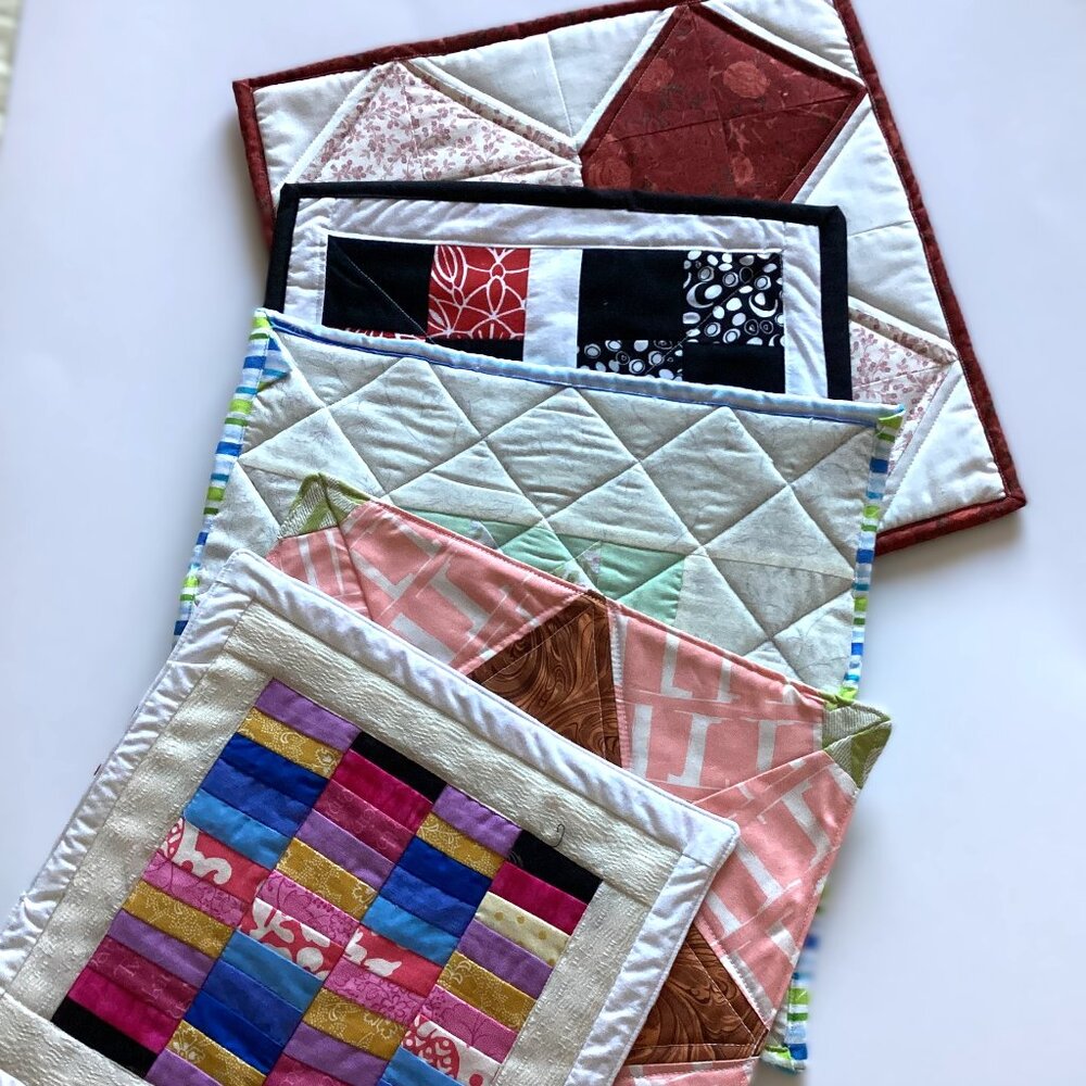 5 Handmade Placemats Mug Mats Rugs Dining Room Kitchen Linens Home Decor